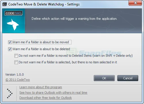 CodeTwo Move and Delete Watchdog Ảnh chụp màn hình 2