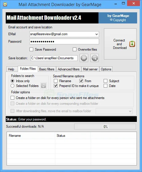 Mail Attachment Downloader Ảnh chụp màn hình 1