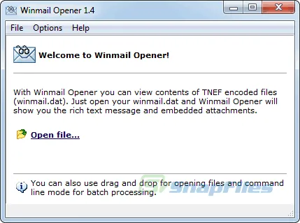 Winmail Opener Ảnh chụp màn hình 1