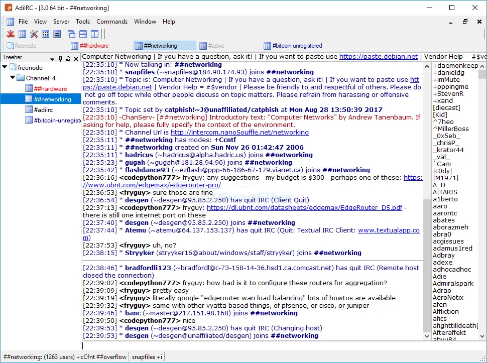 AdiIRC Ảnh chụp màn hình 1