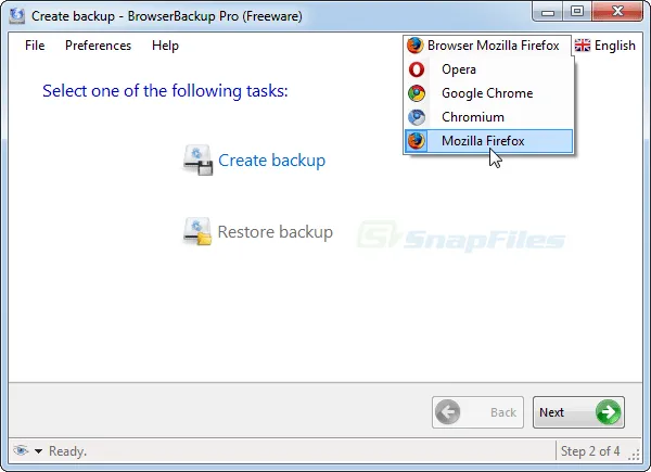 BrowserBackup Pro Ảnh chụp màn hình 1