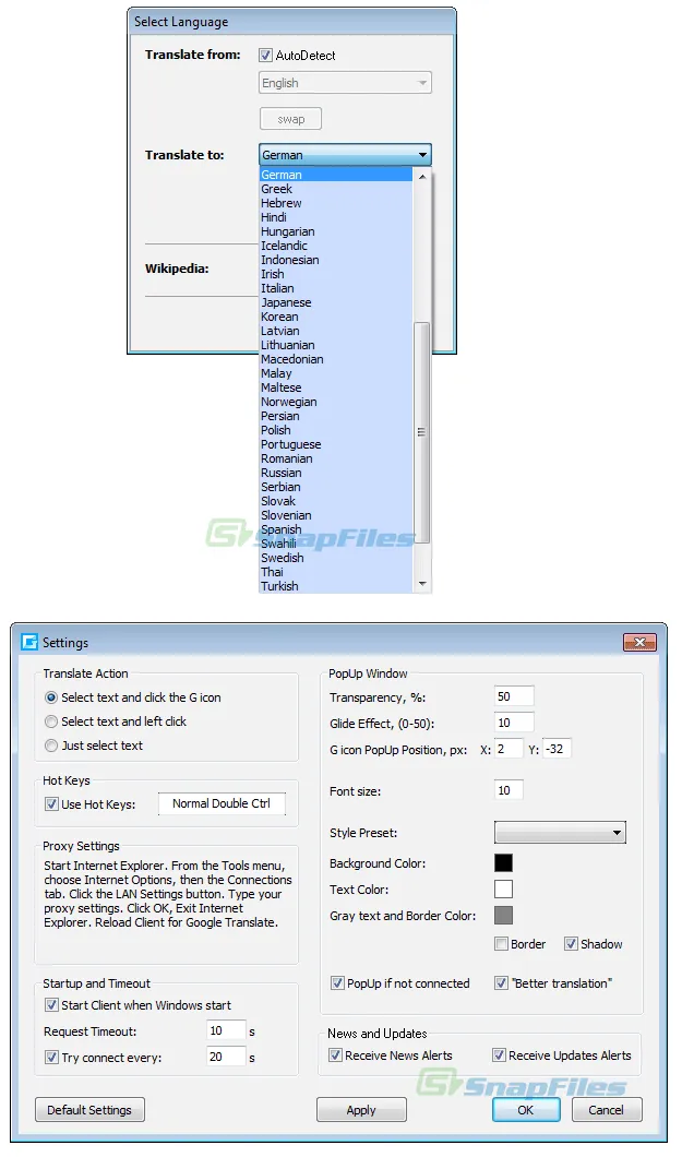 Client for Google Translate Ảnh chụp màn hình 2