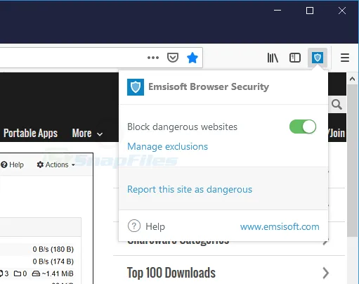 Emsisoft Browser Security for Firefox Ảnh chụp màn hình 1