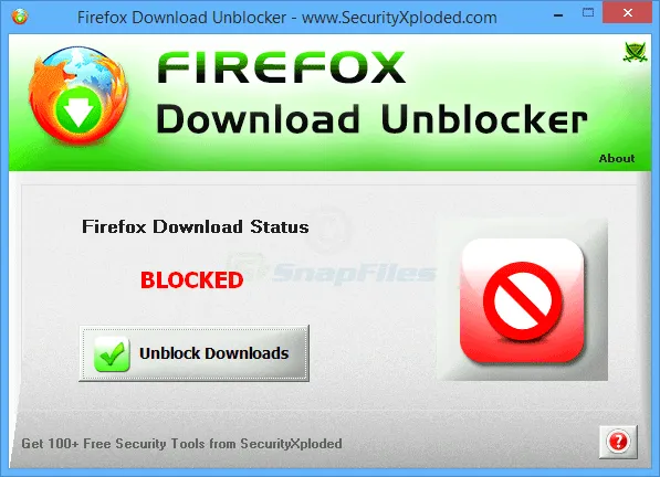 Firefox Download Unblocker Ảnh chụp màn hình 1