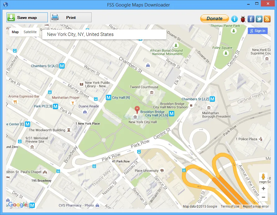 FSS Google Maps Downloader Ảnh chụp màn hình 1