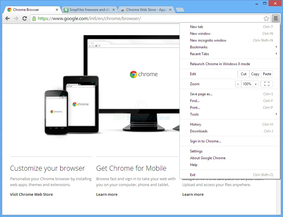 Google Chrome Ảnh chụp màn hình 1