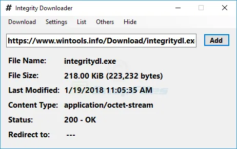 Integrity Downloader Ảnh chụp màn hình 1