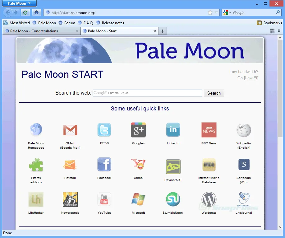 Pale Moon Ảnh chụp màn hình 1