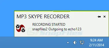 MP3 Skype Recorder Ảnh chụp màn hình 2