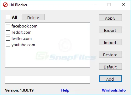 Url Blocker Ảnh chụp màn hình 1