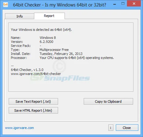 64bit Checker Ảnh chụp màn hình 2