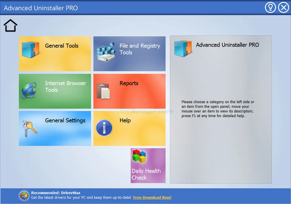 Advanced Uninstaller PRO Ảnh chụp màn hình 1