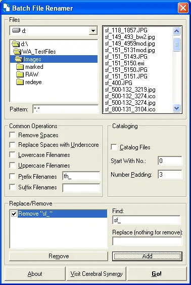 Batch File Renamer Ảnh chụp màn hình 1