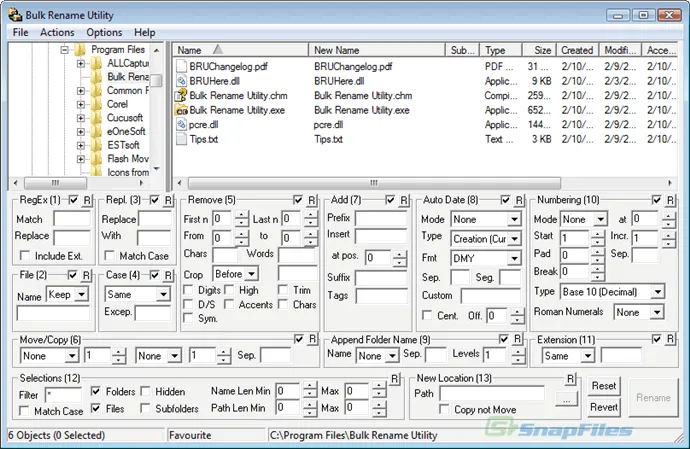 Bulk Rename Utility Ảnh chụp màn hình 1