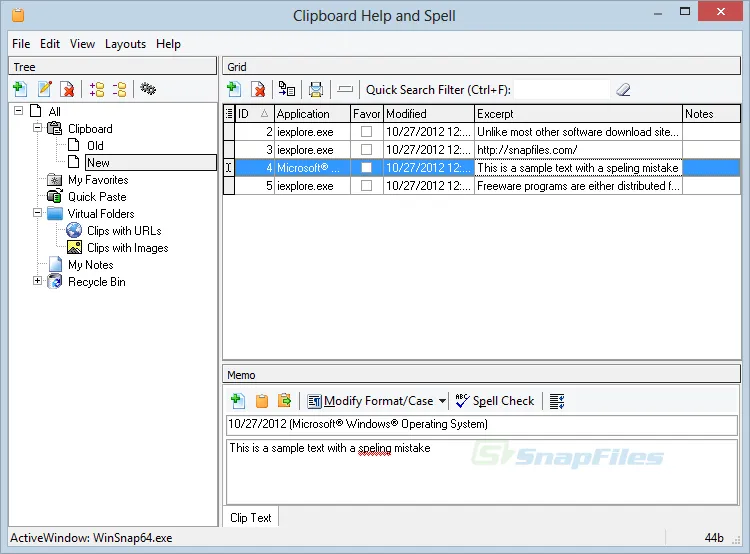 Clipboard Help+Spell Ảnh chụp màn hình 1