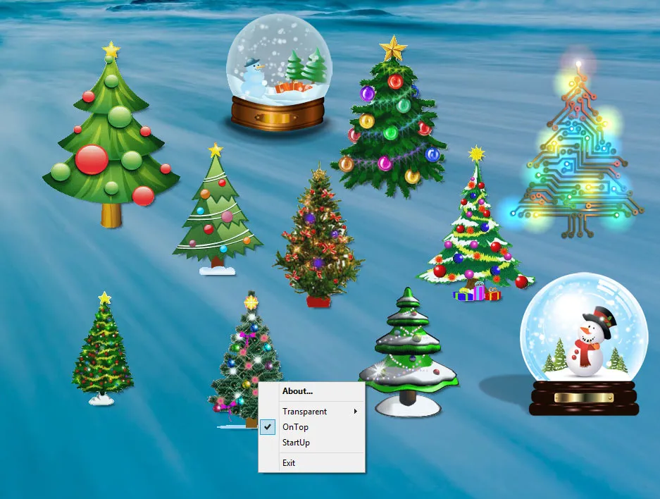 Desktop Christmas Trees Ảnh chụp màn hình 1