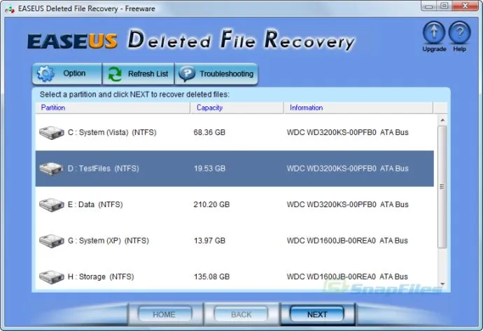 EaseUS Deleted File Recovery Ảnh chụp màn hình 1