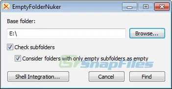 Empty Folder Nuker Ảnh chụp màn hình 2