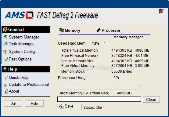 Fast Defrag Standard Ảnh chụp màn hình 1