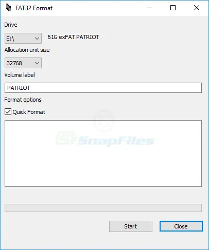 Fat32 Format Ảnh chụp màn hình 1