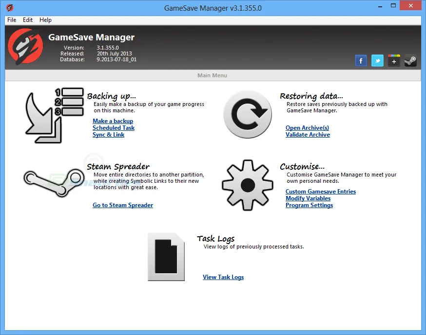 GameSave Manager Ảnh chụp màn hình 1