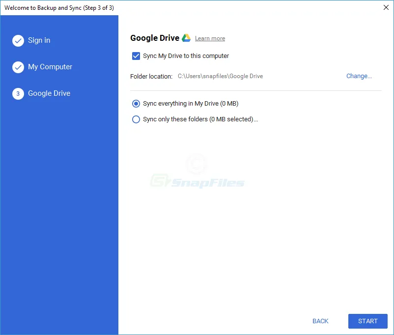 Google Backup and Sync Ảnh chụp màn hình 2