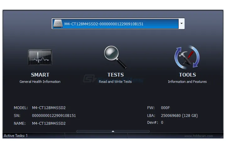 HDDScan Ảnh chụp màn hình 1