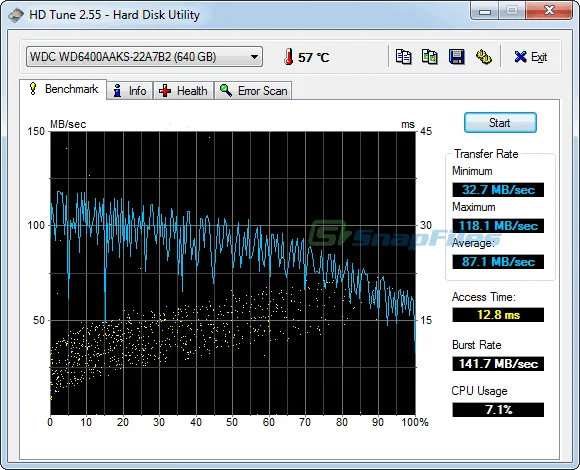 HD Tune Ảnh chụp màn hình 1