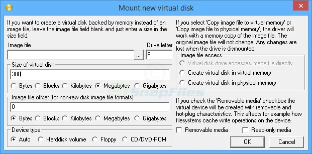 ImDisk Virtual Disk Driver Ảnh chụp màn hình 2