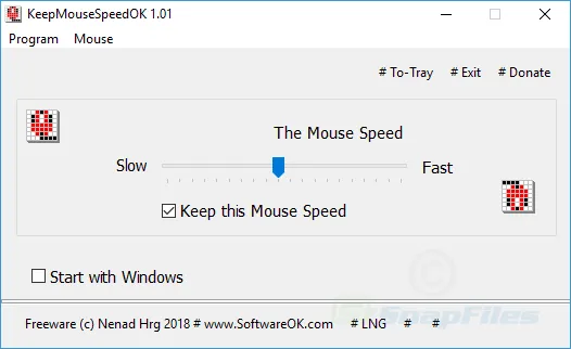 KeepMouseSpeedOK Ảnh chụp màn hình 1