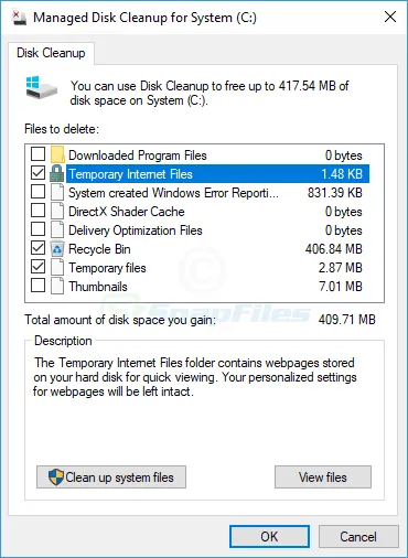 Managed Disk Cleanup Ảnh chụp màn hình 1