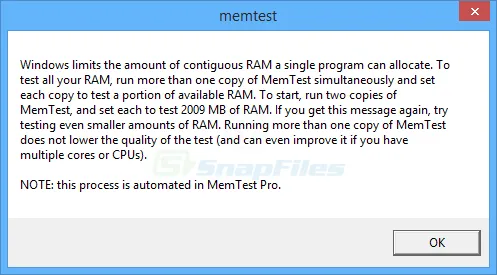 MemTest Ảnh chụp màn hình 2