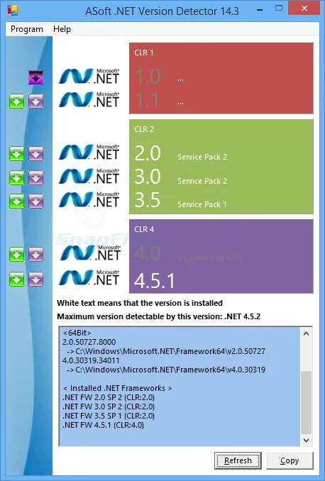 .NET Version Detector Ảnh chụp màn hình 1