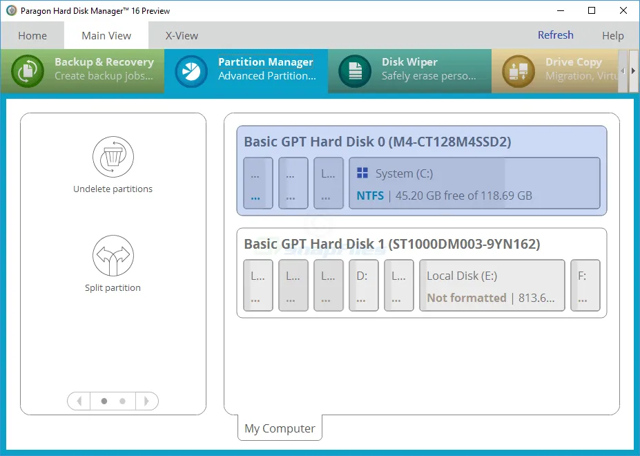 Free Hard Disk Manager (Preview) Ảnh chụp màn hình 1