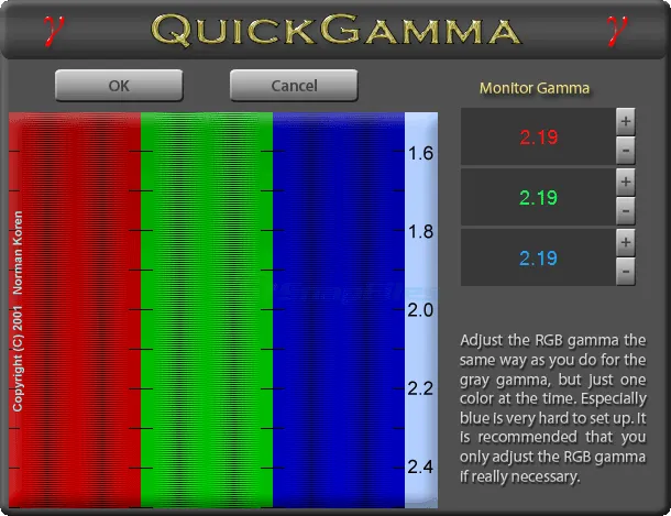 QuickGamma Ảnh chụp màn hình 2