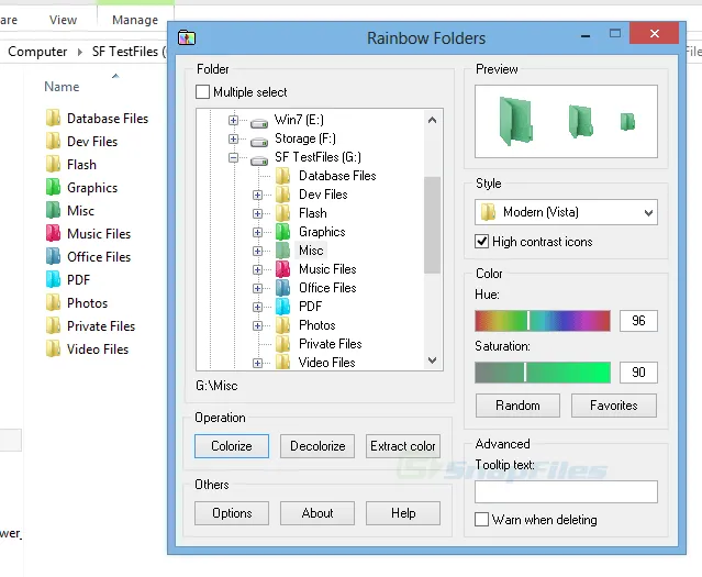 Rainbow Folders Ảnh chụp màn hình 1