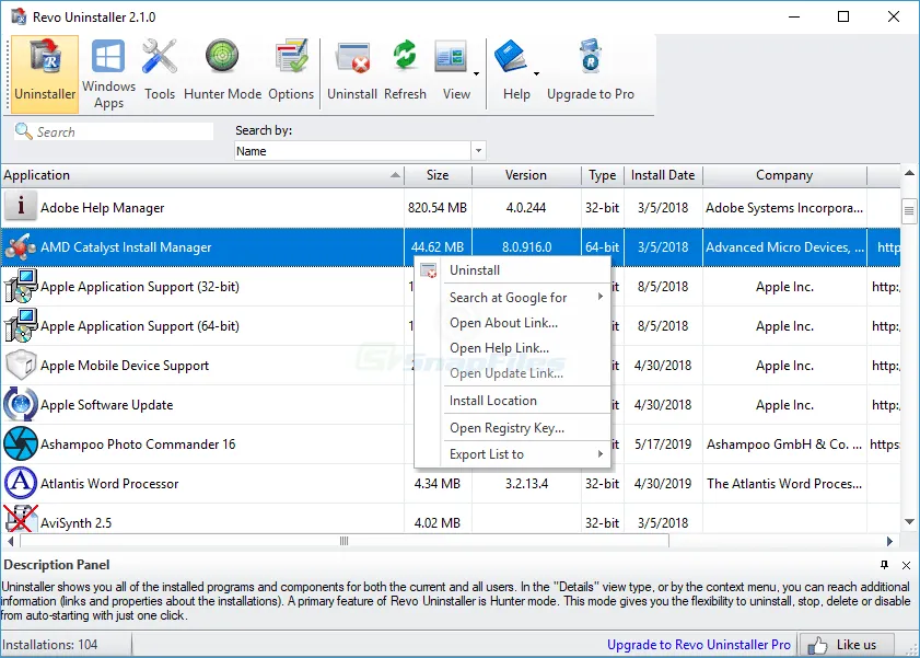 Revo Uninstaller Ảnh chụp màn hình 1