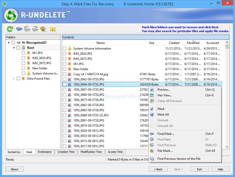 R-Undelete Home Ảnh chụp màn hình 1