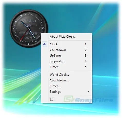 Respect Soft Vista Clock Ảnh chụp màn hình 1