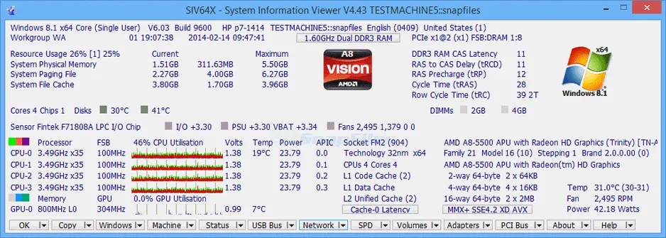 SIV System Information Viewer Ảnh chụp màn hình 1