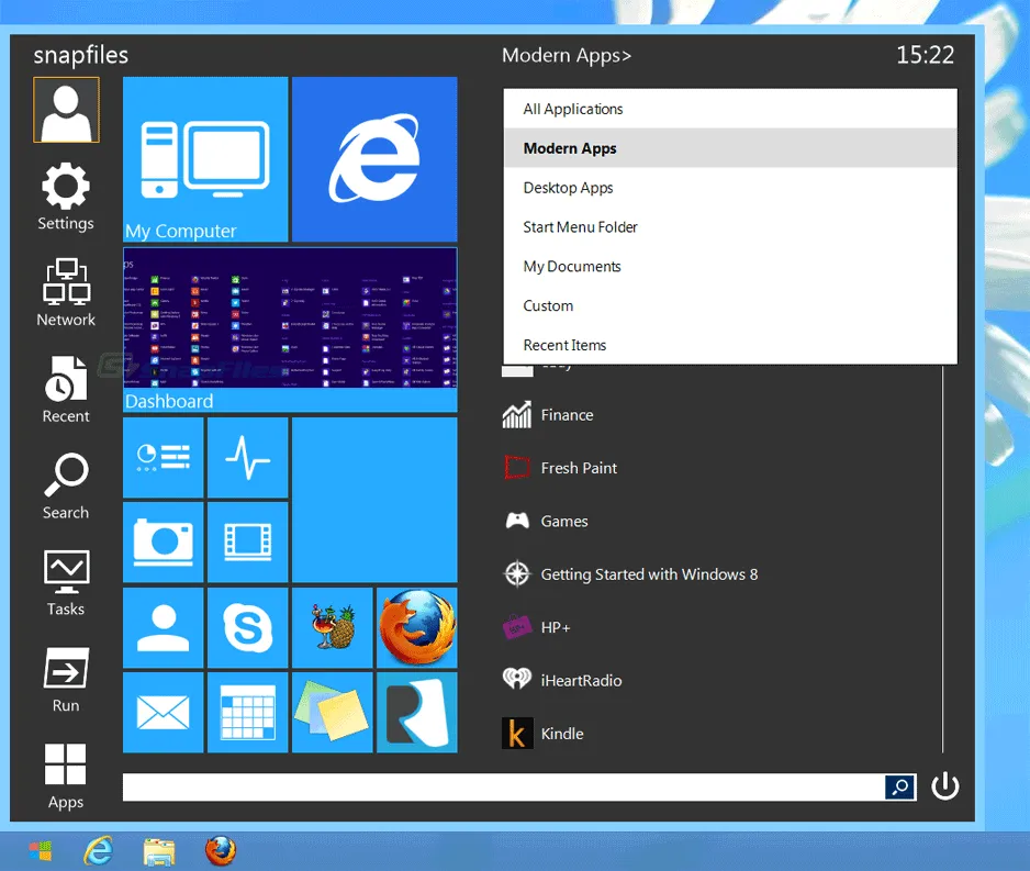 Start Menu Reviver Ảnh chụp màn hình 2