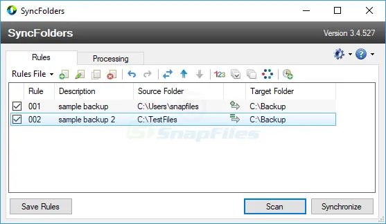 SyncFolders Ảnh chụp màn hình 1