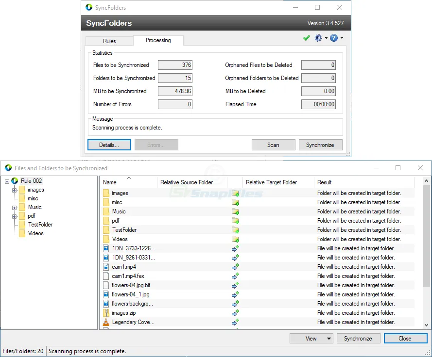SyncFolders Ảnh chụp màn hình 2