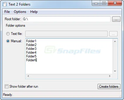 Text 2 Folders Ảnh chụp màn hình 1