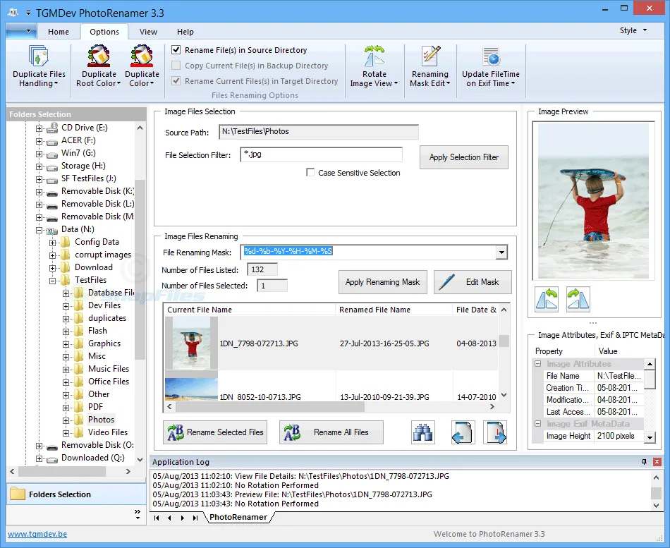 TGMDev PhotoRenamer Ảnh chụp màn hình 1
