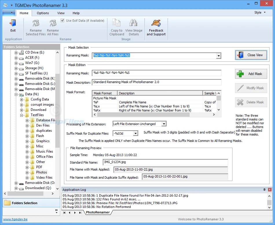 TGMDev PhotoRenamer Ảnh chụp màn hình 2