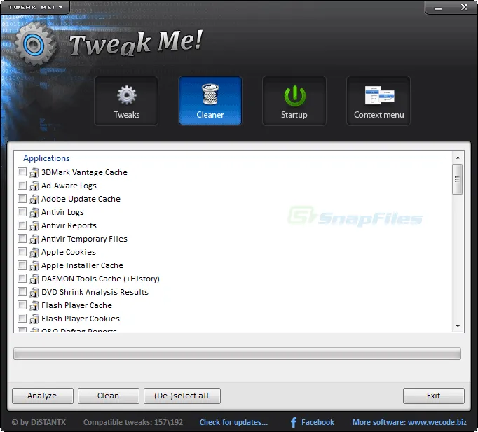 Tweak Me! Ảnh chụp màn hình 2