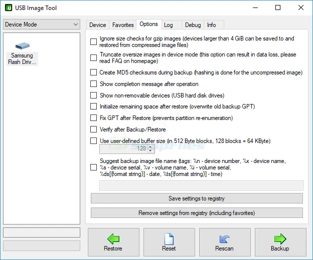 USB Image Tool Ảnh chụp màn hình 2