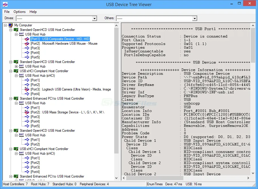 USB Device Tree Viewer Ảnh chụp màn hình 2