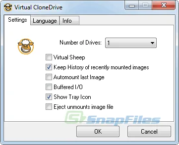 SlySoft Virtual CloneDrive Ảnh chụp màn hình 1